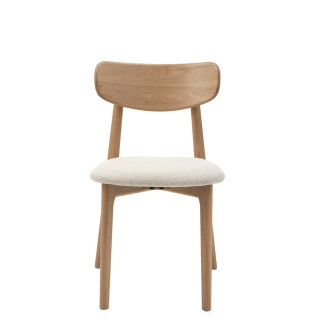 Jídelní Židle Unique Furniture ELIM bílá látka 49530002