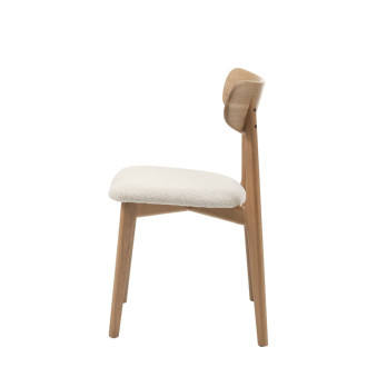Jídelní Židle Unique Furniture ELIM bílá látka 49530002
