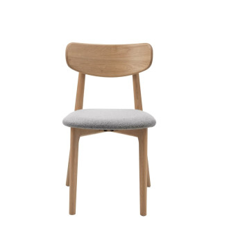 Jídelní Židle Unique Furniture ELIM šedá látka 49530004