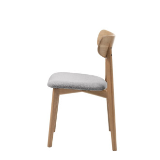 Jídelní Židle Unique Furniture ELIM šedá látka 49530004