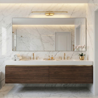 Koupelnové nástěnné LED svítidlo APP1893-1W 60 cm BRUSH GOLD
