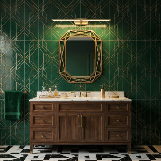 Koupelnové nástěnné LED svítidlo APP1893-1W 60 cm BRUSH GOLD