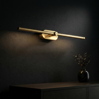 Koupelnové nástěnné LED svítidlo APP1893-1W 60 cm BRUSH GOLD