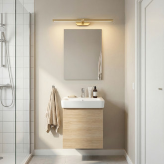 Koupelnové nástěnné LED svítidlo APP1893-1W 60 cm BRUSH GOLD