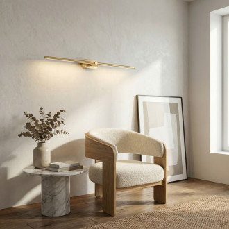 Koupelnové nástěnné LED svítidlo APP1894-1W 80 cm BRUSH GOLD