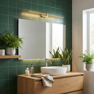 Koupelnové nástěnné LED svítidlo APP1894-1W 80 cm BRUSH GOLD