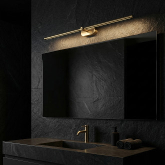 Koupelnové nástěnné LED svítidlo APP1894-1W 80 cm BRUSH GOLD