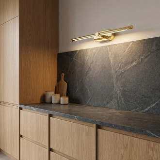 Koupelnové nástěnné LED svítidlo APP1889-1W 40 cm GOLD