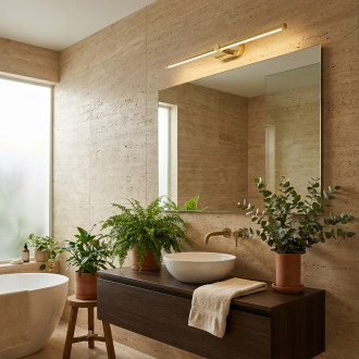 Koupelnové nástěnné LED svítidlo APP1890-1W 60 cm GOLD