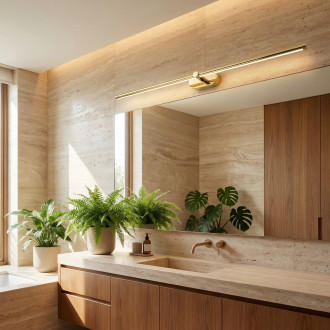 Koupelnové nástěnné LED svítidlo APP1891-1W 80 cm GOLD
