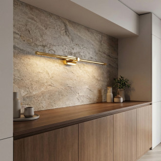 Koupelnové nástěnné LED svítidlo APP1891-1W 80 cm GOLD