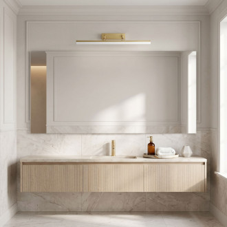 Koupelnové nástěnné LED svítidlo APP1876-1W 60cm BRUSH GOLD