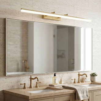Koupelnové nástěnné LED svítidlo  APP1877-1W 80cm BRUSH GOLD