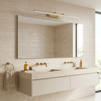 Koupelnové nástěnné LED svítidlo  APP1877-1W 80cm BRUSH GOLD