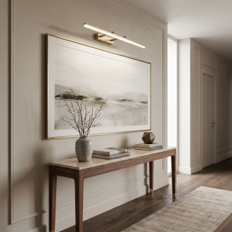 Koupelnové nástěnné LED svítidlo  APP1877-1W 80cm BRUSH GOLD