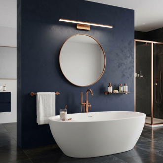 Koupelnové nástěnné LED svítidlo SWE013-1W 43cm BRUSH COPPER