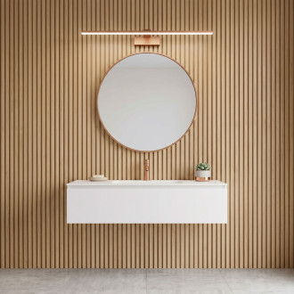 Koupelnové nástěnné LED svítidlo SWE015-1W 73cm BRUSH COPPER