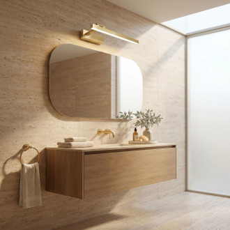 Koupelnové nástěnné LED svítidlo SWE031-1W 40cm Brush Gold