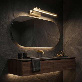 Koupelnové nástěnné LED svítidlo SWE031-1W 40cm Brush Gold
