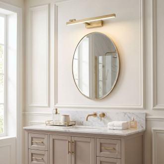 Koupelnové nástěnné LED svítidlo SWE031-1W 40cm Brush Gold