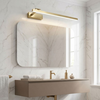 Koupelnové nástěnné LED svítidlo SWE032-1W 60cm BRUSH GOLD