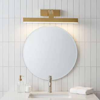 Koupelnové nástěnné LED svítidlo SWE007-1W 43cm BRUSH GOLD