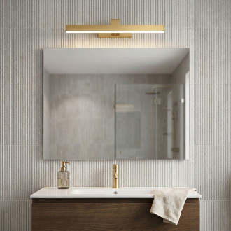 Koupelnové nástěnné LED svítidlo SWE007-1W 43cm BRUSH GOLD