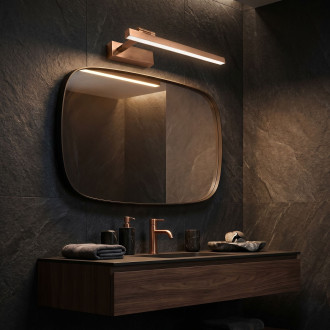 Koupelnové nástěnné LED svítidlo SWE037-1W 40cm BRUSH COPPER