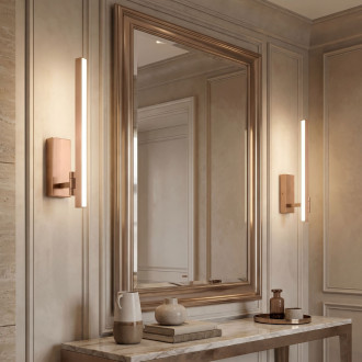 Koupelnové nástěnné LED svítidlo SWE037-1W 40cm BRUSH COPPER