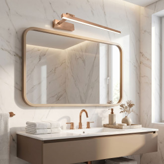 Koupelnové nástěnné LED svítidlo SWE038-1W 60cm BRUSH COPPER