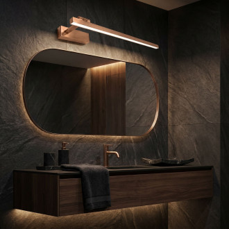 Koupelnové nástěnné LED svítidlo SWE038-1W 60cm BRUSH COPPER