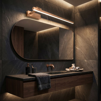 Koupelnové nástěnné LED svítidlo SWE039-1W 80cm BRUSH COPPER