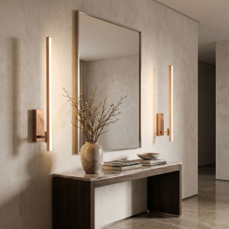Koupelnové nástěnné LED svítidlo SWE039-1W 80cm BRUSH COPPER