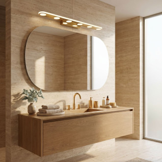 Koupelnové nástěnné LED svítidlo SWE057-W GOLD