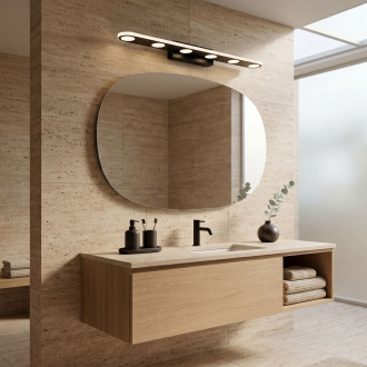 Koupelnové nástěnné LED svítidlo SWE055-W BLACK