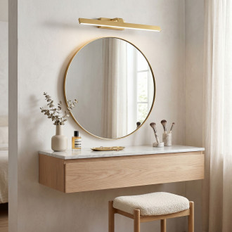 Koupelnové nástěnné LED svítidlo SWE008-1W 58cm BRUSH GOLD