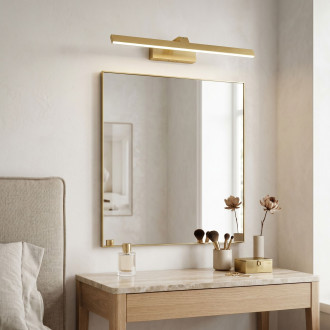 Koupelnové nástěnné LED svítidlo SWE008-1W 58cm BRUSH GOLD