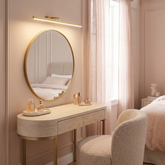 Koupelnové nástěnné LED svítidlo SWE009-1W 73cm BRUSH GOLD