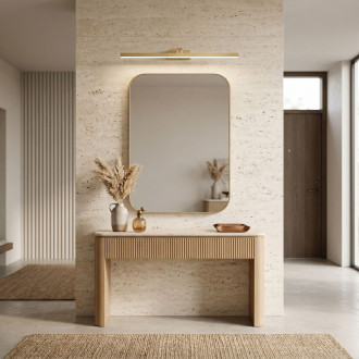 Koupelnové nástěnné LED svítidlo SWE009-1W 73cm BRUSH GOLD