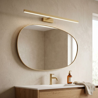 Koupelnové nástěnné LED svítidlo SWE009-1W 73cm BRUSH GOLD
