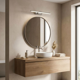 Koupelnové nástěnné LED svítidlo SWE001-1W 43cm CHROME