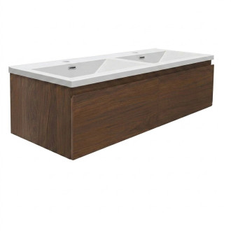 Koupelnová skříňka s umyvadlem SAT B-Way 119x30x45 cm ořech mat BWAY120NUTU4