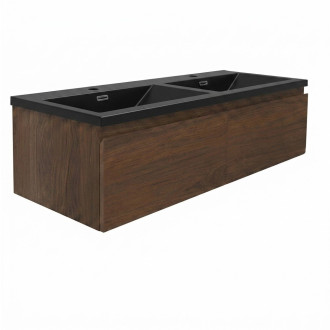 Koupelnová skříňka s umyvadlem SAT B-Way 119x30x45 cm ořech mat BWAY120NUTU4BKM