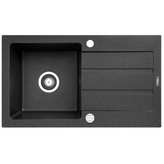 Pyramis NEXT (76X44) 1B 1D Dřez, granit BLACK 070006801