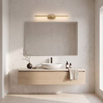 Koupelnové nástěnné LED svítidlo APP1893-1W 60 cm BRUSH GOLD