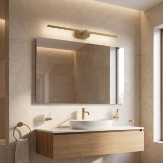 Koupelnové nástěnné LED svítidlo APP1893-1W 60 cm BRUSH GOLD