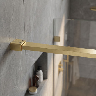 Vzpěra pro sprchovou zástěnu 150 cm Rea Brush Gold
