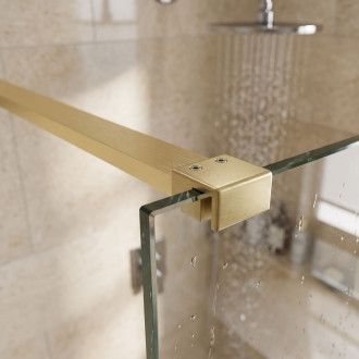 Vzpěra pro sprchovou zástěnu 150 cm Rea Brush Gold