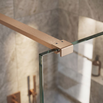 Vzpěra pro sprchovou zástěnu 150 cm Rea Brush Copper