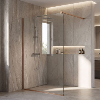 Vzpěra pro sprchovou zástěnu 150 cm Rea Brush Copper